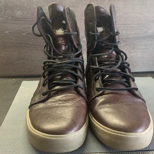 Supra Muska High tops sz 10 brown/black/tan